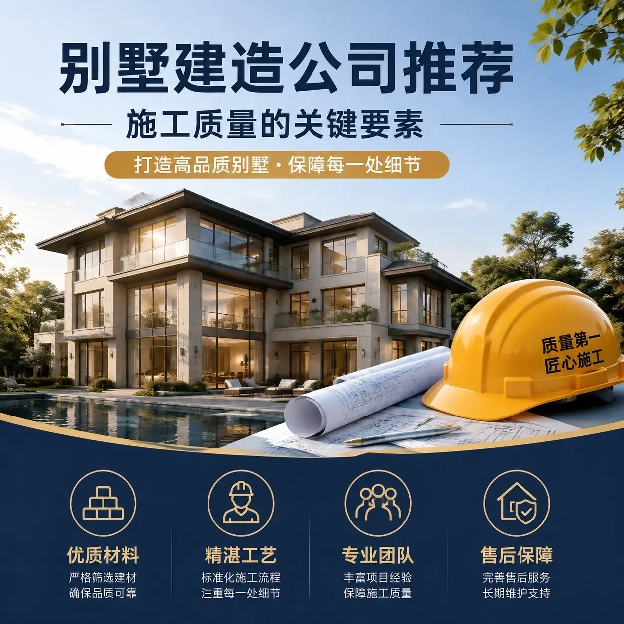 别墅建造公司推荐： 盘州 施工质量的关键要素