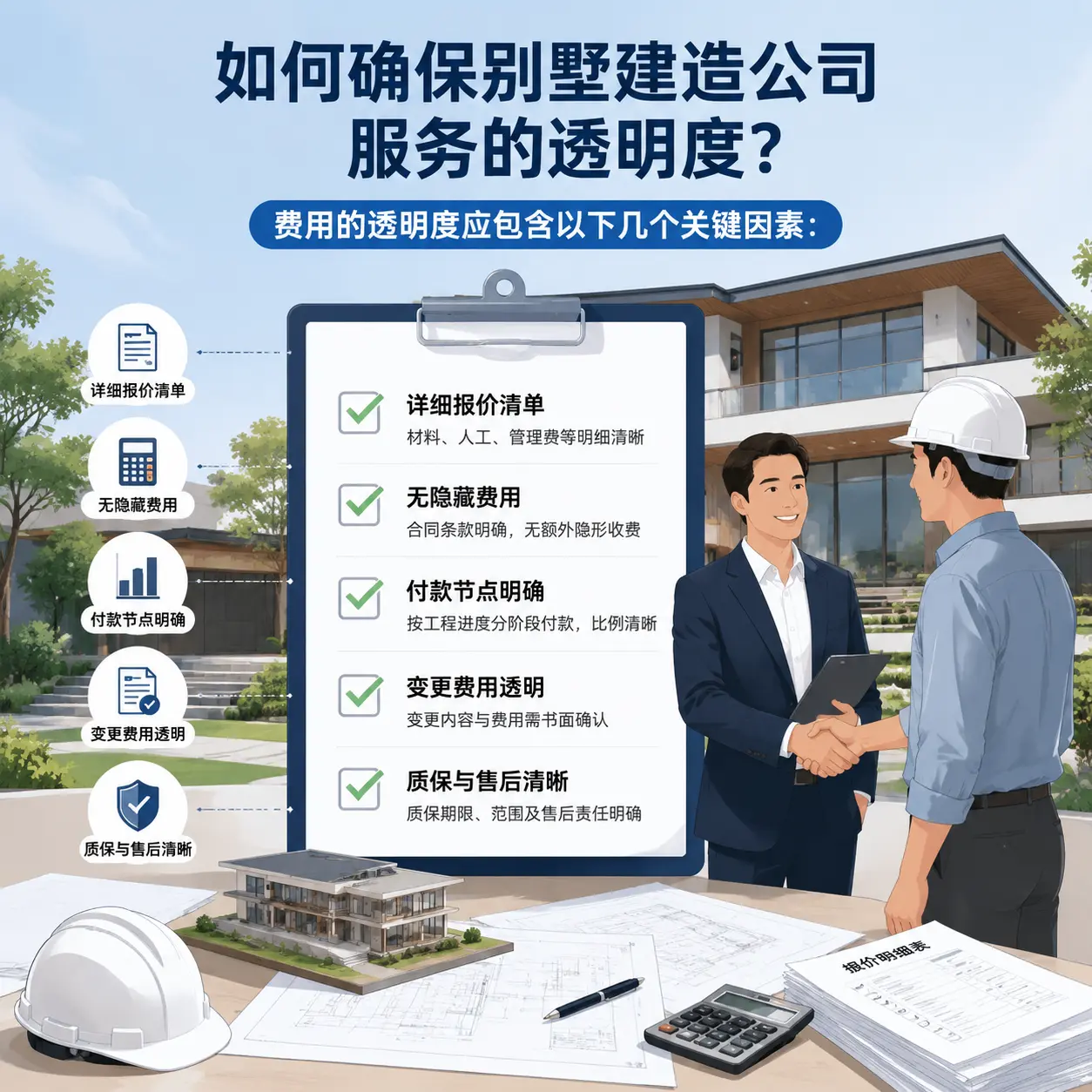 在 盘州 如何确保别墅建造公司服务的透明度？
