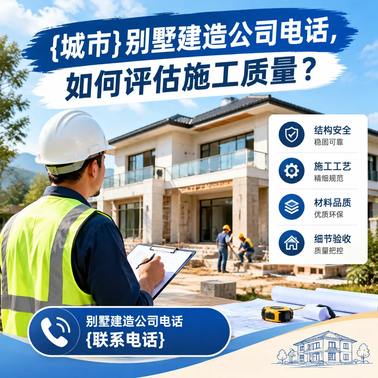 盘州别墅建造公司电话，如何评估施工质量？
