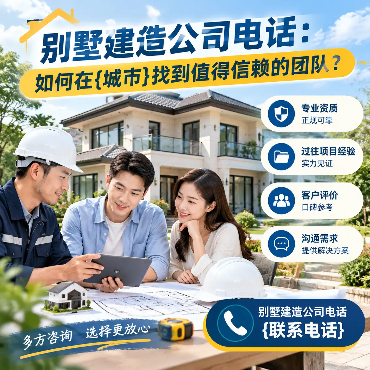别墅建造公司电话：如何在盘州找到值得信赖的团队？