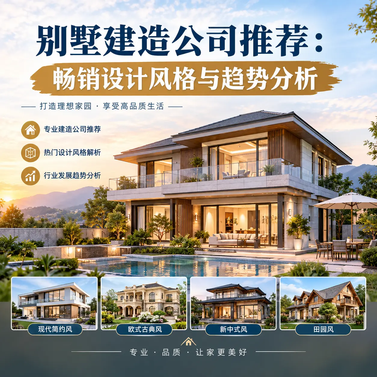 别墅建造公司推荐： 盘州 畅销设计风格与趋势分析