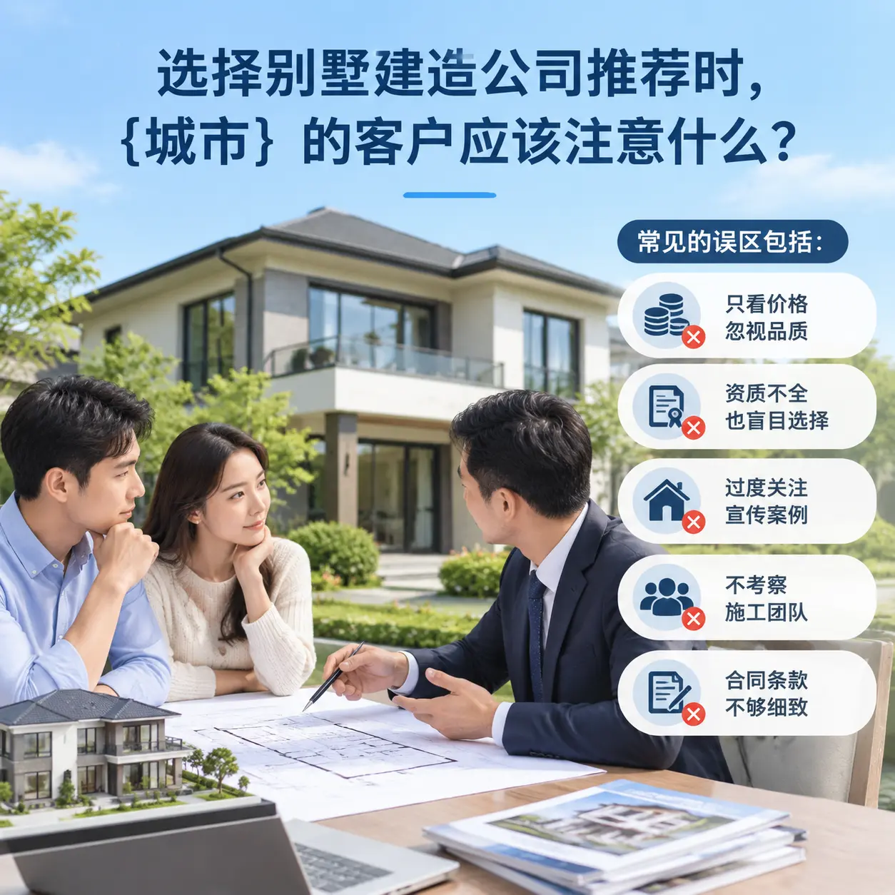 选择别墅建造公司推荐时,盘州 的客户应该注意什么?