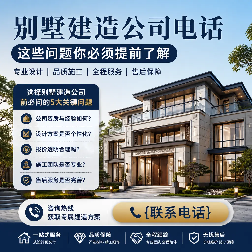 盘州别墅建造公司电话，这些问题你必须提前了解