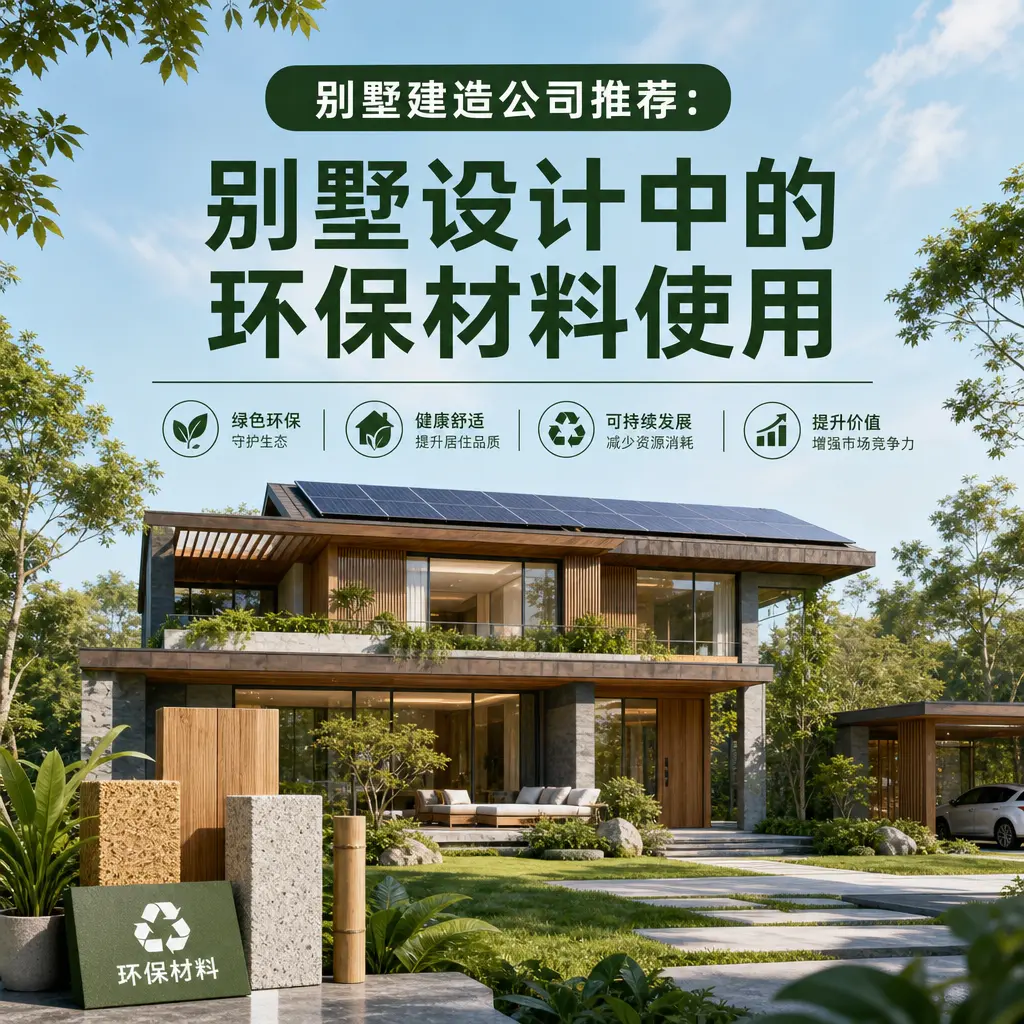 别墅建造公司推荐： 盘州 别墅设计中的环保材料使用